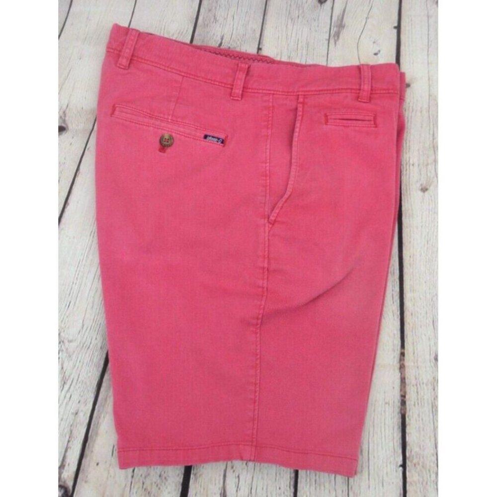 JOHNNIE-O‎ Men's Neal Stretch Twill Casual Shorts SIZE 33 Malibu Red